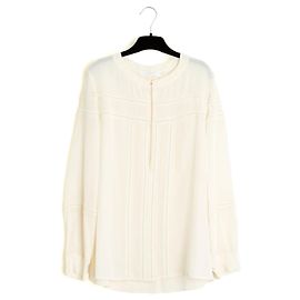 Chloé Top FR40 Milchseide Kostbare Bluse UK12 US10 Chloe Roh