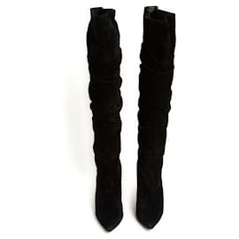 Christian Louboutin-Christian Louboutin Boots EU39 Ishtar Thigh High Suede Boots UK6 US8.5-Black