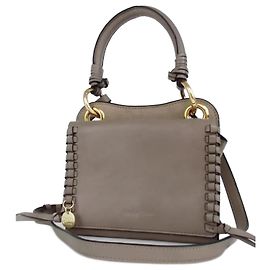 See by Chloé Tilda Leather Handbag Grey Grey