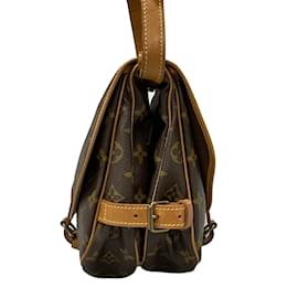 Louis Vuitton-LOUIS VUITTON Saumur 30 Monogram Shoulder Bag M42256 Monogram Canvas-Brown