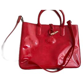 Longchamp línea de juncos Roja