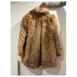 Autre Marque-Genuine fox fur coat-Brown