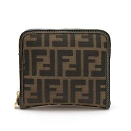 Fendi-Fendi Zucca Pattern Eco Tote Bag-Khaki,Dark brown