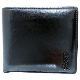 Saint Laurent Tiny Cassandra Bi-fold Wallet Black