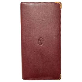 Cartier Must Line Long Wallet Dark red