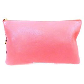 Bolsa Clutch Gucci Bamboo Line 376858 Rosa