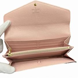 Louis Vuitton-Louis Vuitton Monogram Portefeuille Sarah Long Wallet-Brown,Pink