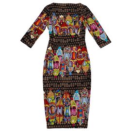 Vestido Stella Jean estampado multicolor de algodón Multicolor