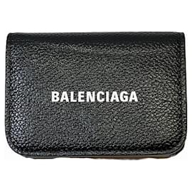 Balenciaga-Portefeuille Tri-fold Balenciaga-Noir