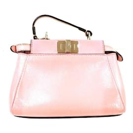 Fendi-Fendi Micro Peekaboo 8M0355 Shoulder Bag-Pink