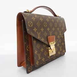 Louis Vuitton-Louis Vuitton Monogram Monceau Handbag-Brown
