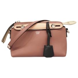 Fendi-Sac à épaule Fendi By The Way-Rose,Beige
