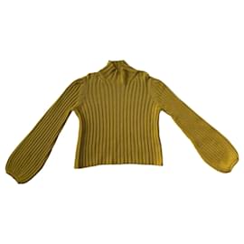 Yves Saint Laurent-Knitwear-Yellow