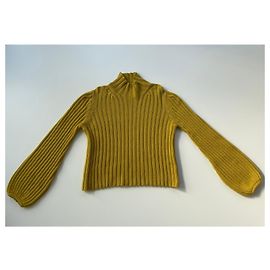 Pull 100% Cachemire Yves-Saint-Laurent - Taille 40, Marron, Sans Manches, Occasion Très Bon état