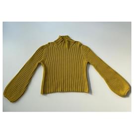 Yves Saint Laurent-Knitwear-Yellow