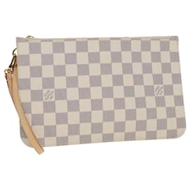 Louis Vuitton-LOUIS VUITTON Damier Azur Neverfull MM Pouch Pouch LV Auth 91904-Other