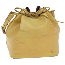 Louis Vuitton-LOUIS VUITTON Epi Petit Noe Shoulder Bag Yellow M44102 LV Auth 91047-Yellow