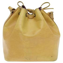 Louis Vuitton-LOUIS VUITTON Epi Petit Noe Shoulder Bag Yellow M44102 LV Auth 91047-Yellow