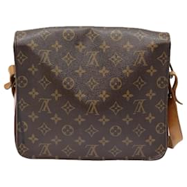 Louis Vuitton-LOUIS VUITTON Monogram Cartouchiere GM Shoulder Bag M51252 LV Auth 91088-Monogram