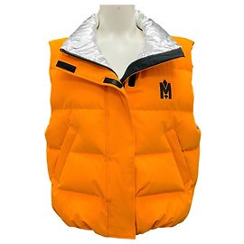 Mackage Orange / Silver Metallic Neo Down Ski Vest Orange