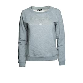 Autre Marque A.P.C., pull ras du cou gris avec impression PARIS Gris