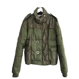 Dior x John Galliano Fall 2006 Camo Puffer Jacket Green
