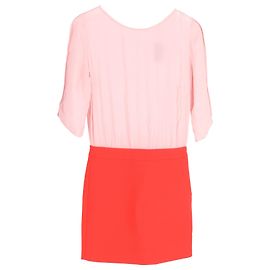 Abito Mini Bicolore Reggio in Seta Multicolore Maje Multicolore