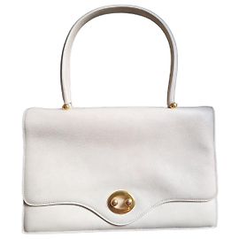 Bolsa Hermès boutonnière Branco Creme Fora de branco Gold hardware