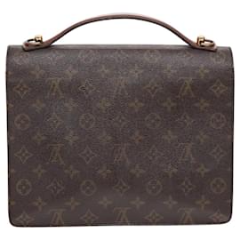 Louis Vuitton-LOUIS VUITTON Monogram Monceau 28 Hand Bag 2way M51185 LV Auth 91965-Monogram