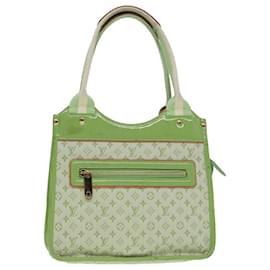 Louis Vuitton-LOUIS VUITTON Monogram Mini Sac Catline Tote Bag Almond Green M92931 Auth 92044-Other