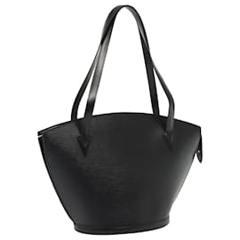 Louis Vuitton-LOUIS VUITTON Epi Saint Jacques Shopping Shoulder Bag Black M52272 Auth yk15368-Black