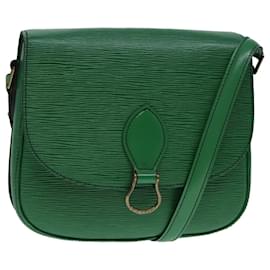 Louis Vuitton-LOUIS VUITTON Epi Saint Cloud GM Shoulder Bag Green M52194 LV Auth 92485-Green