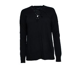 The Kooples, top nero con lacci Nero