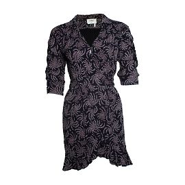 Ba&sh Corazon Blumendruckkleid Lila
