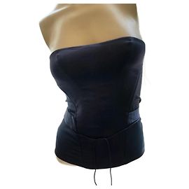 Autre Marque Bustier in seta viola Elle Macpherson Intimates Viola scuro