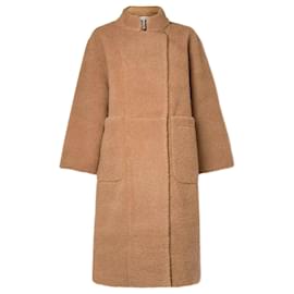 Autre Marque-Apiece Apart Cloud Walk tFaux Shearling Teddybear Coat-Camel