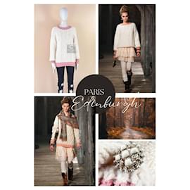 Chanel-Paris / Edinburgh Runway Cashmere Jumper-Cream