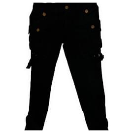Gucci-Gucci Tom Ford Rare Black Bondage Style Denim-Black