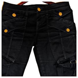 Gucci-Gucci Tom Ford Rare Black Bondage Style Denim-Black