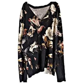 Alexander Mcqueen-Vintage Alexander McQUEEN Archive 95 AW Silk Blend Botanical & Feathers Sweater-Multiple colors