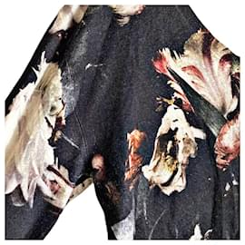 Alexander Mcqueen-Vintage Alexander McQUEEN Archive 95 AW Silk Blend Botanical & Feathers Sweater-Multiple colors