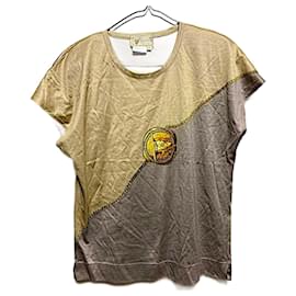 Gucci-Camiseta Gucci com motivo de corrente GG vintage autêntica rara-Multicor