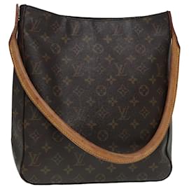 Louis Vuitton-LOUIS VUITTON Monogram Looping GM Shoulder Bag M51145 LV Auth 90975-Monogram