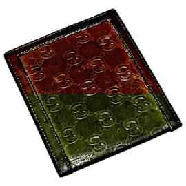 Gucci-Vintage Gucci Brown Gussisimma Wallet-Brown
