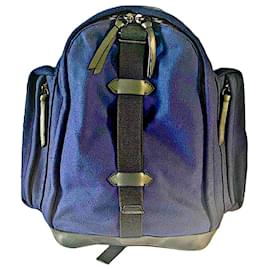 Givenchy-Authentic Givenchy Riccardo Tisci Wool & Mesh Studded Backpack-Blue