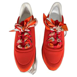 Baskets Hermès Orange Orange