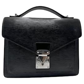 Louis Vuitton-Louis Vuitton Epi Monceau Handbag-Black