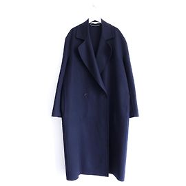 Stella Mc Cartney Abrigo de lana azul marino de doble botonadura Stella McCartney Azul marino