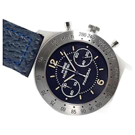 Panerai-PANERAI Mare Nostrum blue 5218-301A '93 Mens-Silvery