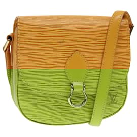 Louis Vuitton-LOUIS VUITTON Epi Saint Cloud PM Shoulder Bag Yellow M52219 LV Auth 92028-Yellow